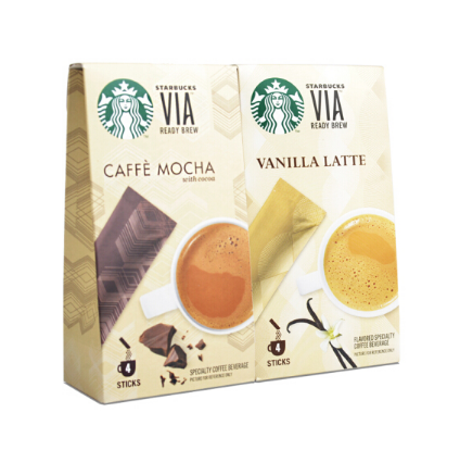 星巴克咖啡粉摩卡风味香草拿铁速溶