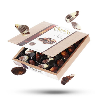 比利时进口&nbsp;吉利莲(Guylian)&nbsp;金贝壳巧克力礼盒22粒&nbsp;250g