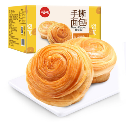 百草味&nbsp;手撕面包1000g/箱&nbsp;